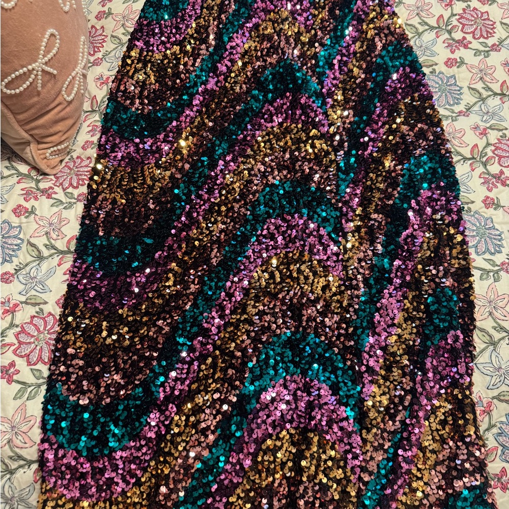 Multicolor Sequin Women's Skirt